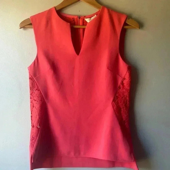 NWT‼️Ted Baker SASICA blouse  coral Size 0(US size 2) - Picture 3 of 9